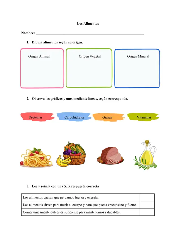 LOS ALIMENTOS