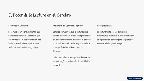 Los beneficios de leer