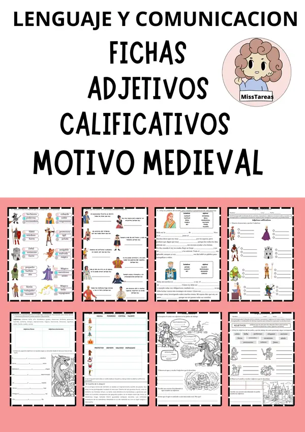  Ficha de Lenguaje y comunicación: Adjetivos Calificativos 