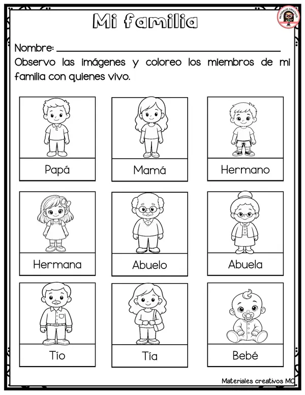 ACTIVIDADES MI FAMILIA