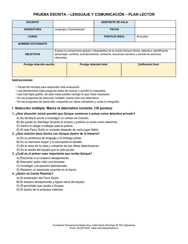 Plan Lector: Quique Hache