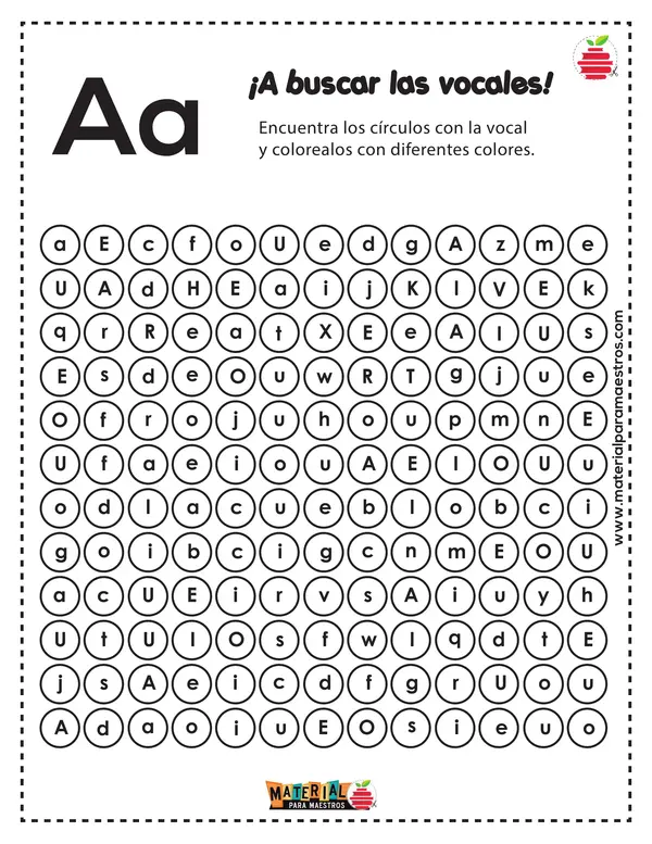 cuadernillo de las vocales