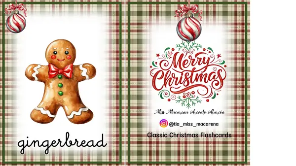 Classic Christmas Flashcards