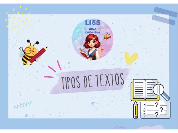 Set de Láminas Ilustradas: Tipos de Textos (Estructura y Clasificación)