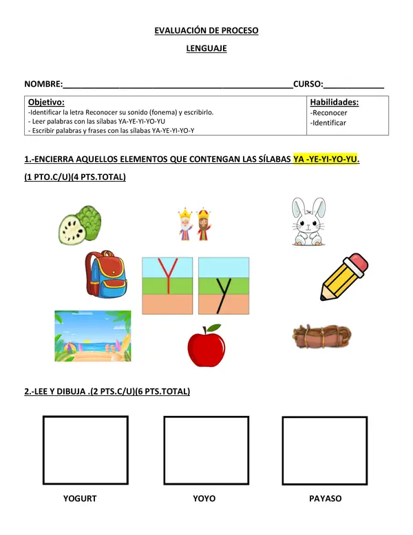 GUIA LETRA Y