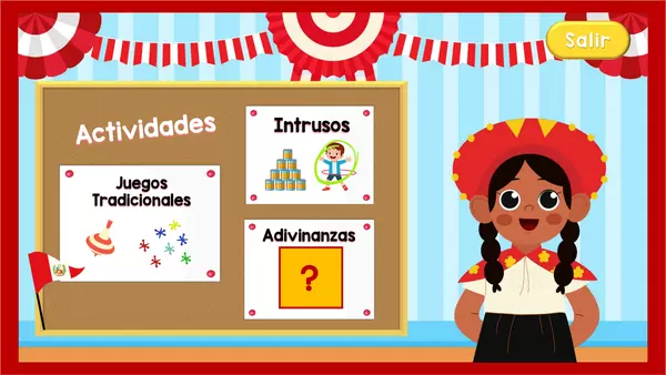 PowerPoint Interactivo: Juegos Tradicionales de Perú Para Niños | Fiestas Patrias 