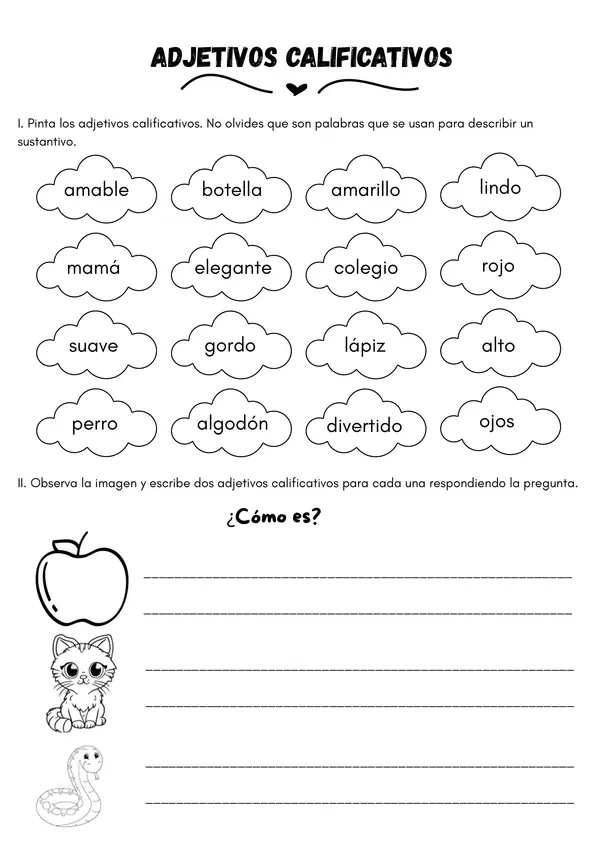 Adjetivos calificativos