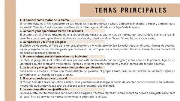RESUMEN "EL LAZARILLO DE TORMES"
