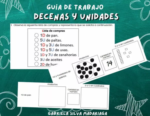 Guía Decenas y Unidades 1 al 20.
