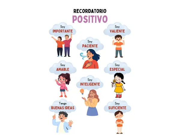 Recordatorio positivo – Afirmaciones para estudiantes
