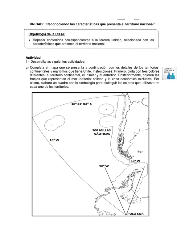 Guia de Historia y Geografia 6 Basico: Reconociendo las características que presenta el
