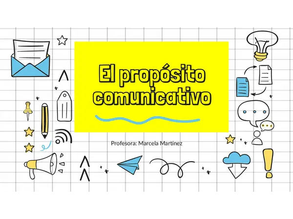 Propósito comunicativo