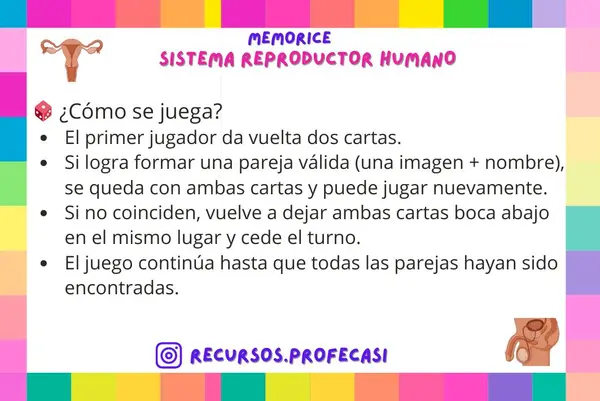 MEMORICE SISTEMA REPRODUCTOR HUMANO