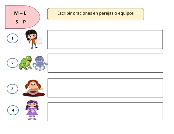 Escritura imágenes 1° básico