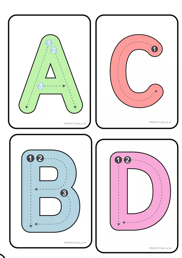 ABC caligráfico 