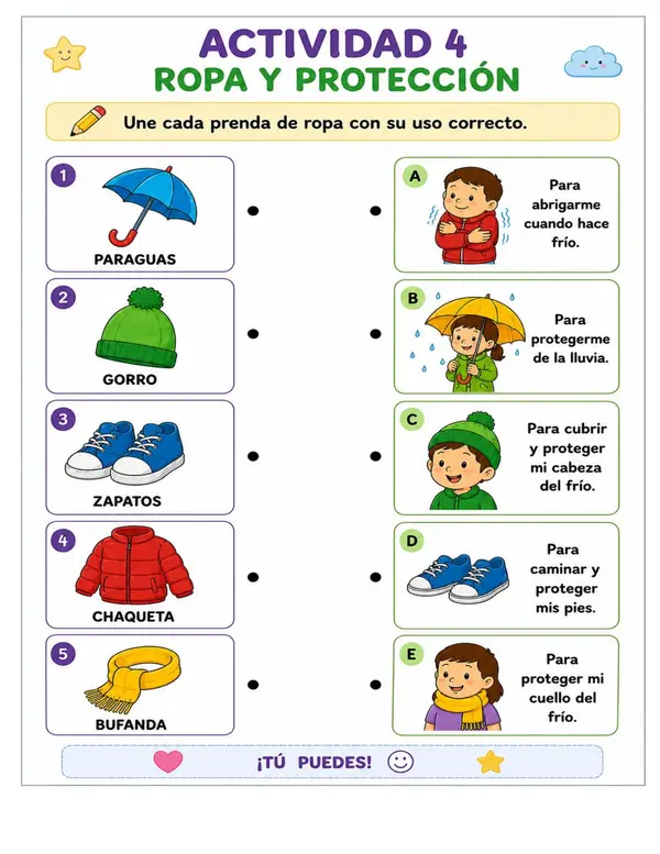 “Aprendo Relacionando” Actividades visuales de clasificación, relación y uso de objetos.