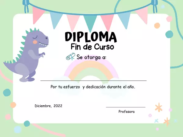 Diploma "Fin de curso"
