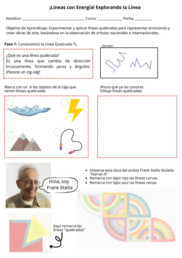 Artes Visuales, Líneas, Unidad 4