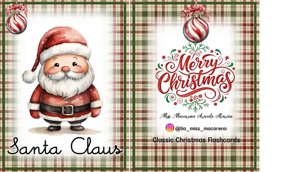 Classic Christmas Flashcards