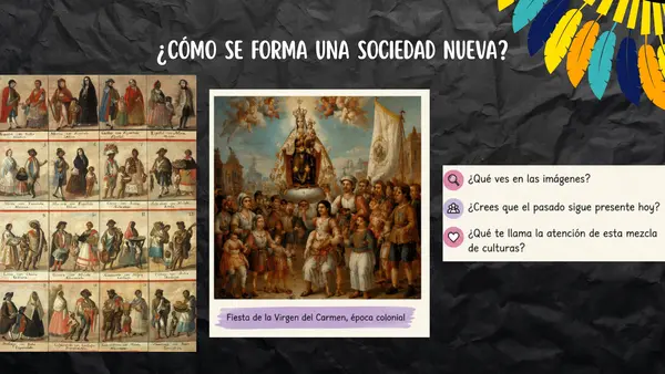 Mestizaje, evangelización y sincretismo, 5to básico (editable)