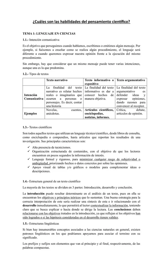 Guia - Habilidades y metodo cientifico