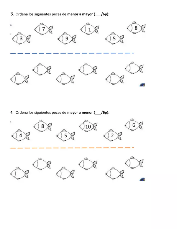 Evaluación Números hasta 10
