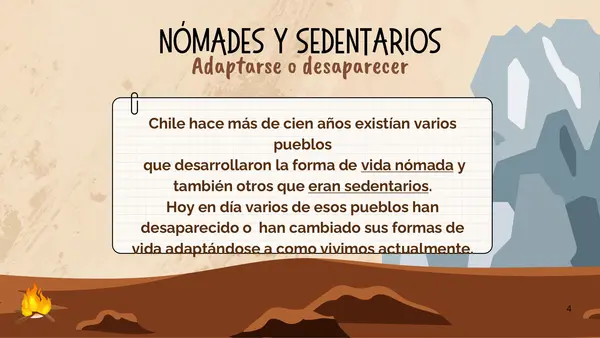 Los pueblos originarios - nómades y sedentarios - clase 2 "2do básico"