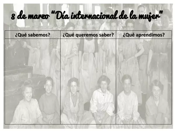 "Mujeres que luchan"