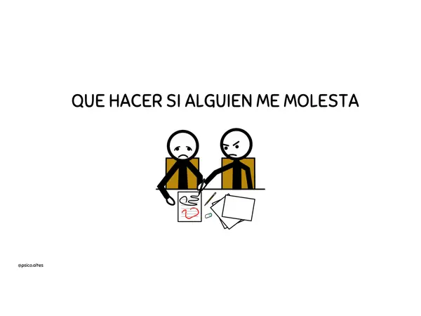 Historia social: ¿Qué hacer cuando alguien me molesta?
