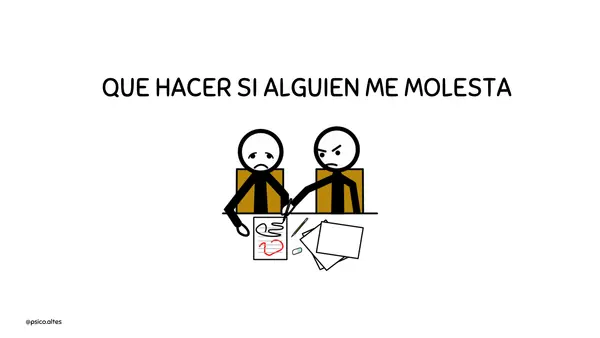 Historia social: ¿Qué hacer cuando alguien me molesta?
