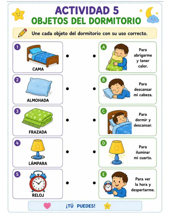 “Aprendo Relacionando” Actividades visuales de clasificación, relación y uso de objetos.