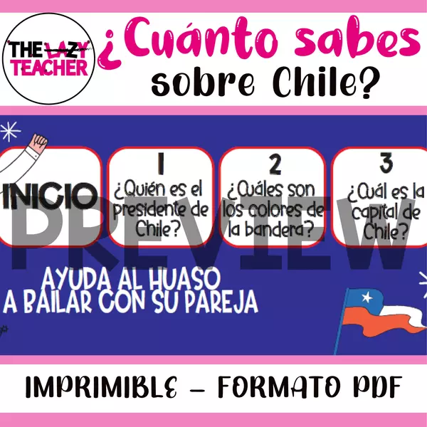 ¿Cuánto sabes sobre Chile? - Juego de mesa