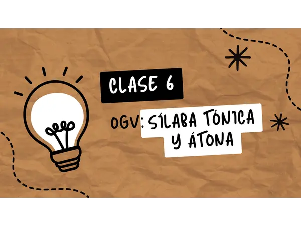 Sílaba Tónica y átona CANVA