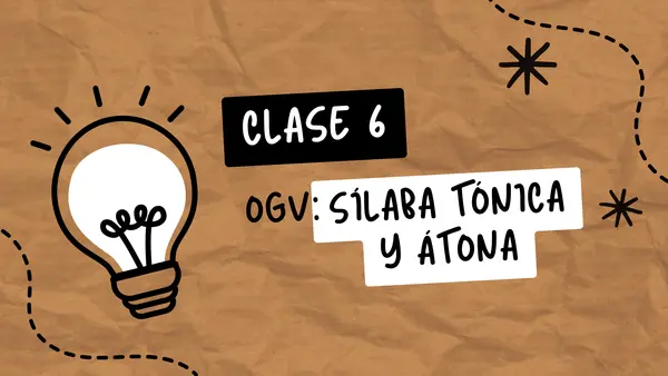 Sílaba Tónica y átona CANVA