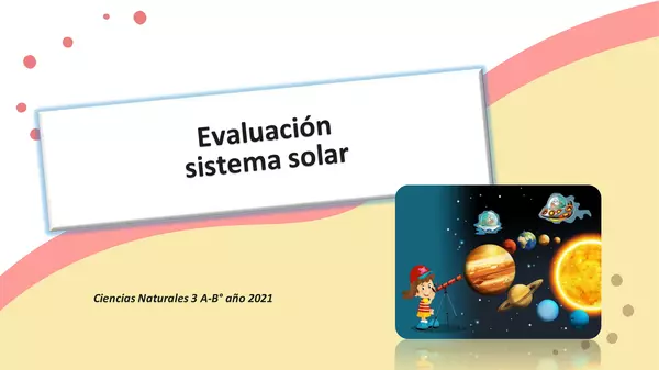 Evaluación sistema solar