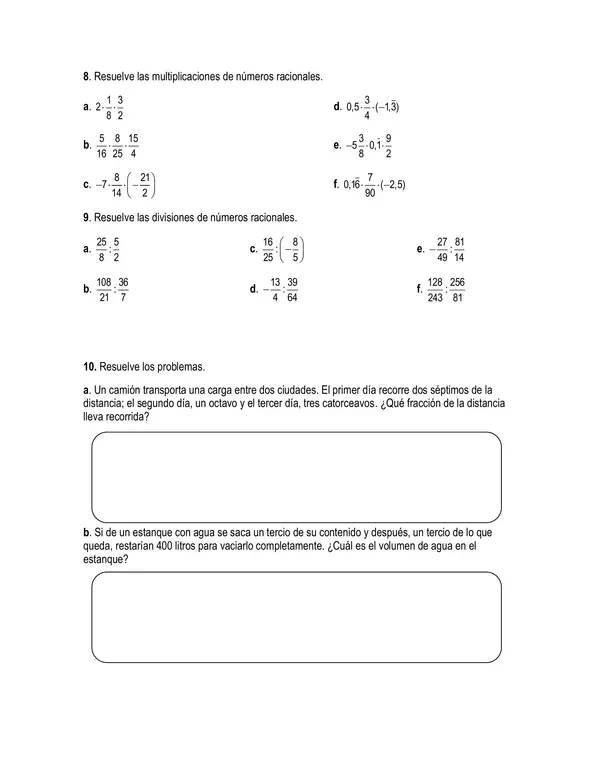 GUÍA DE MULTIPLICACIÓN Y DIVISIÓN 8°BÁSICO (con solución)
