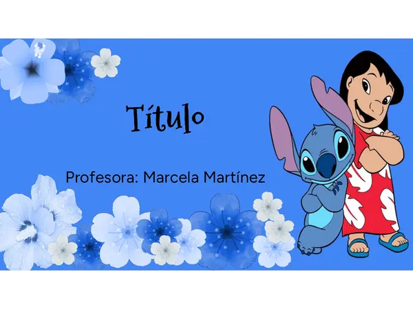 PLANTILLA PPT Lilo y Stitch - EDITABLE 