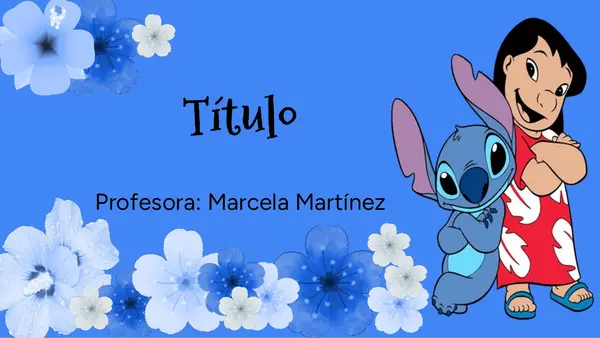 PLANTILLA PPT Lilo y Stitch - EDITABLE 