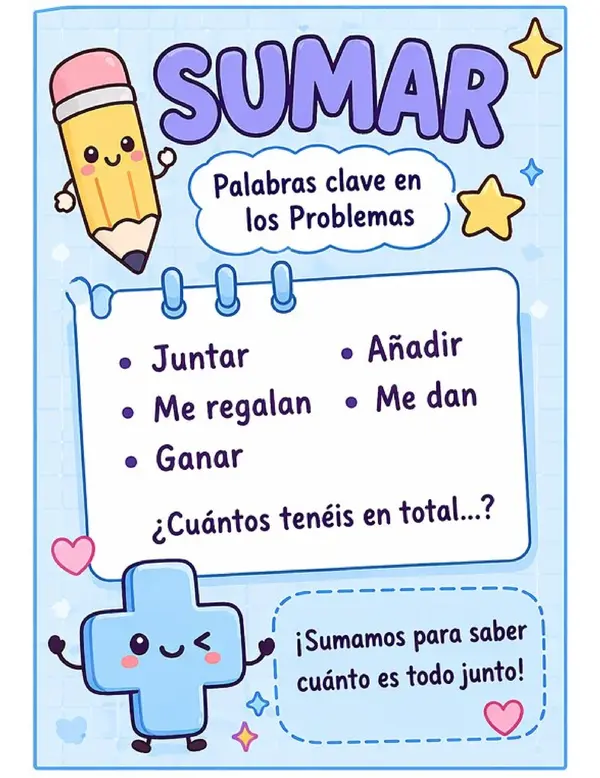Posters: palabras claves en problemas matemáticos