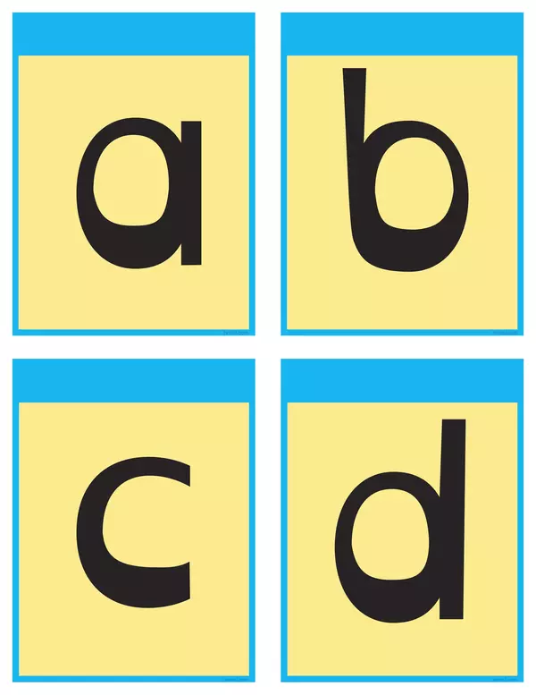 tarjetas de abecedario