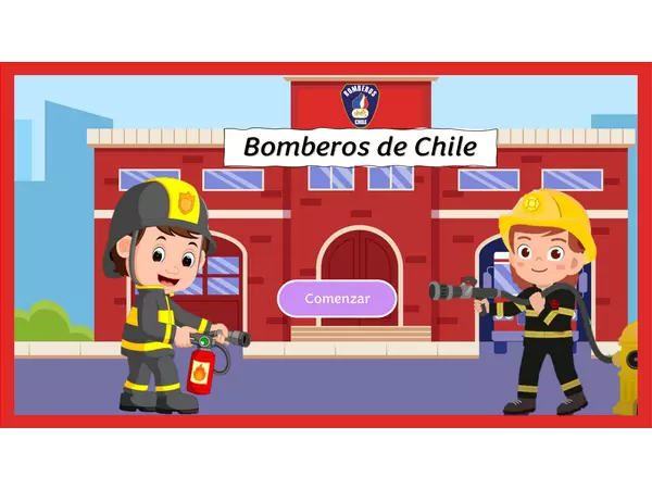 Presentación día de bomberos de Chile,  educación inicial.