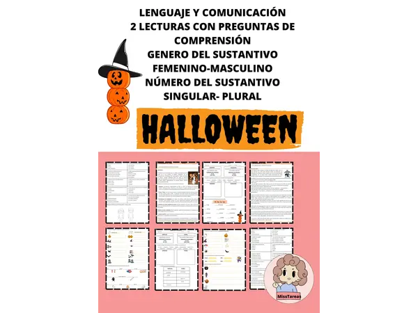 Aprende Halloween: Comprende, sustantivos, género y número