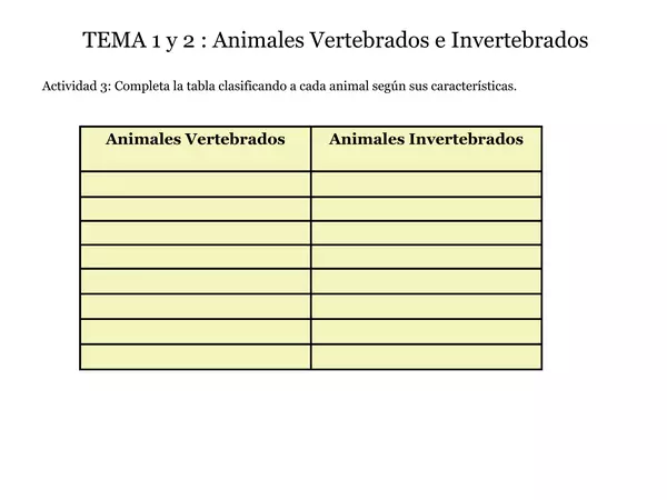 PORTAFOLIO DE LOS ANIMALES "VERTEBRADOS E INVERTEBRADOS"