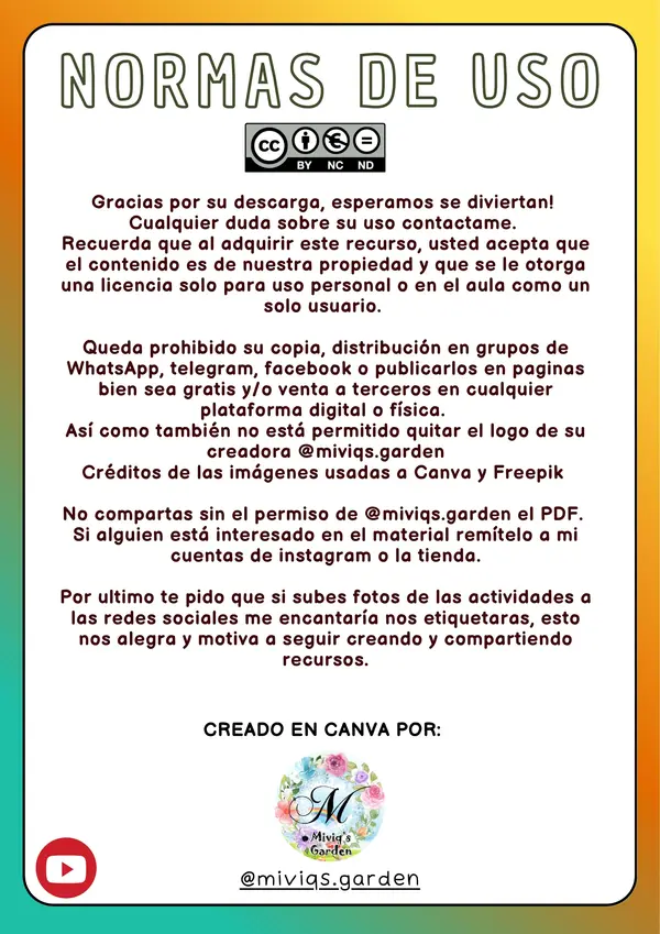 Palabras Codificadas (Atención y Silabas)