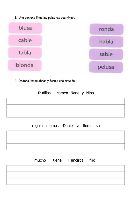 Evaluación grupos consonánticos