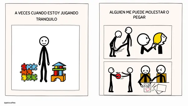 Historia social: ¿Qué hacer cuando alguien me molesta?