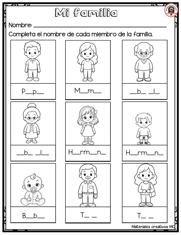 ACTIVIDADES MI FAMILIA