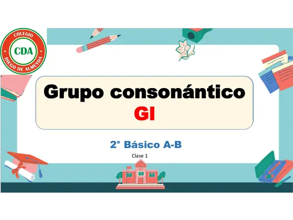 Grupo Consonántico GL  – 1 semana  