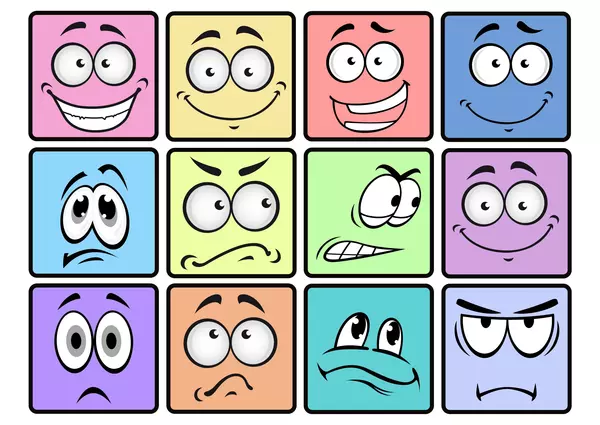 Tarjetas con Ilustraciones: Emociones (emoticones)