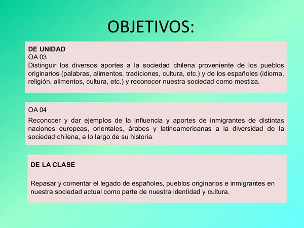 Aportes de los inmigrantes a la sociedad Chilena